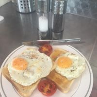 Egg on toast the lighter breakfast
